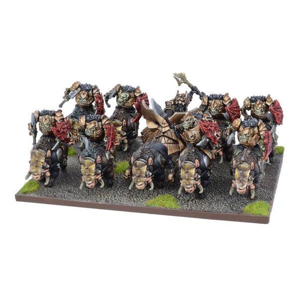 Abyssal Dwarfs: Slave Orc Gore Rider Regiment