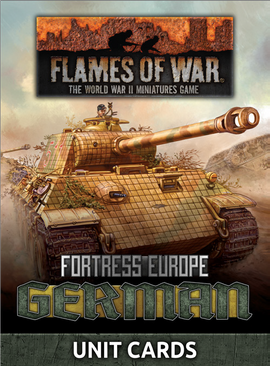 Fortress Europe German Unit Cards (Late War)