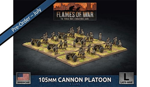D-Day Americans 105mm Cannon Platoon - Flames Of War Late War