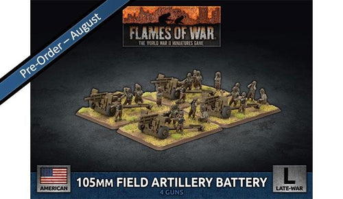 D-Day Americans' 105mm Field Artillery Battery - Flames Of War Late War