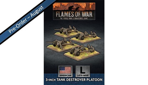 D-Day Americans 3 inch Towed Tank Destroyer Platoon - Flames Of War Late War