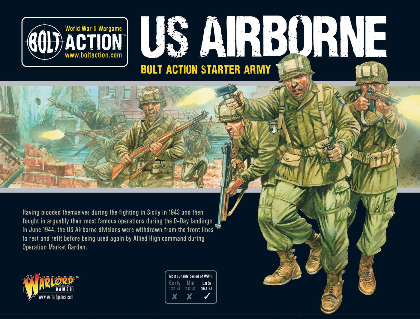 Acheter Bolt Action - US Airborne HQ - Jeu de figurines - Warlord Games Acheter Bolt Action - US Airborne HQ - Jeu de figurines - Warlord Games