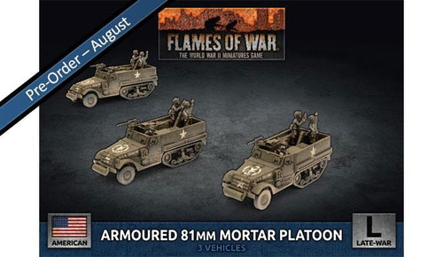 D-Day Americans M4 81mm Armored Mortar Platoon - Flames Of War Late War