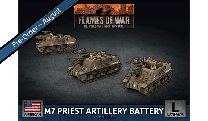 D-Day Americans M7 Priest Artillery Battery - Flames Of War Late War