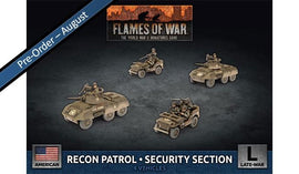 D-Day Americans M8 Cavalry Recon Platoon - Flames Of War Late War