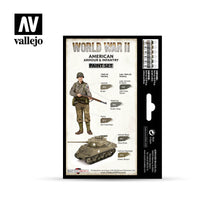 WWII American Armour & Infantry - Vallejo Paint Set 2