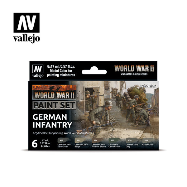 WWII German Infantry - Vallejo Paint Set