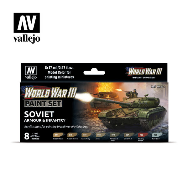 WWIII Soviet Armour & Infantry - Vallejo Paint Set
